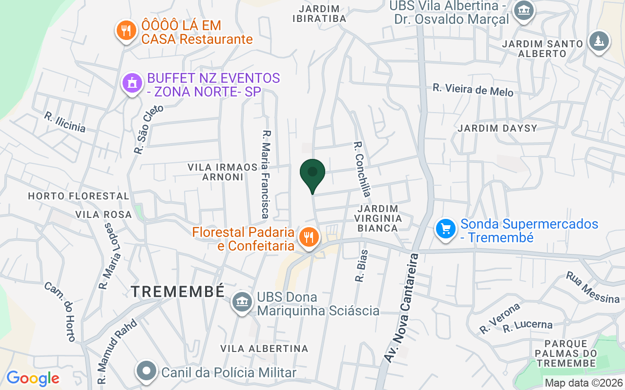 Mapa de Vila Albertina · São Paulo · SP