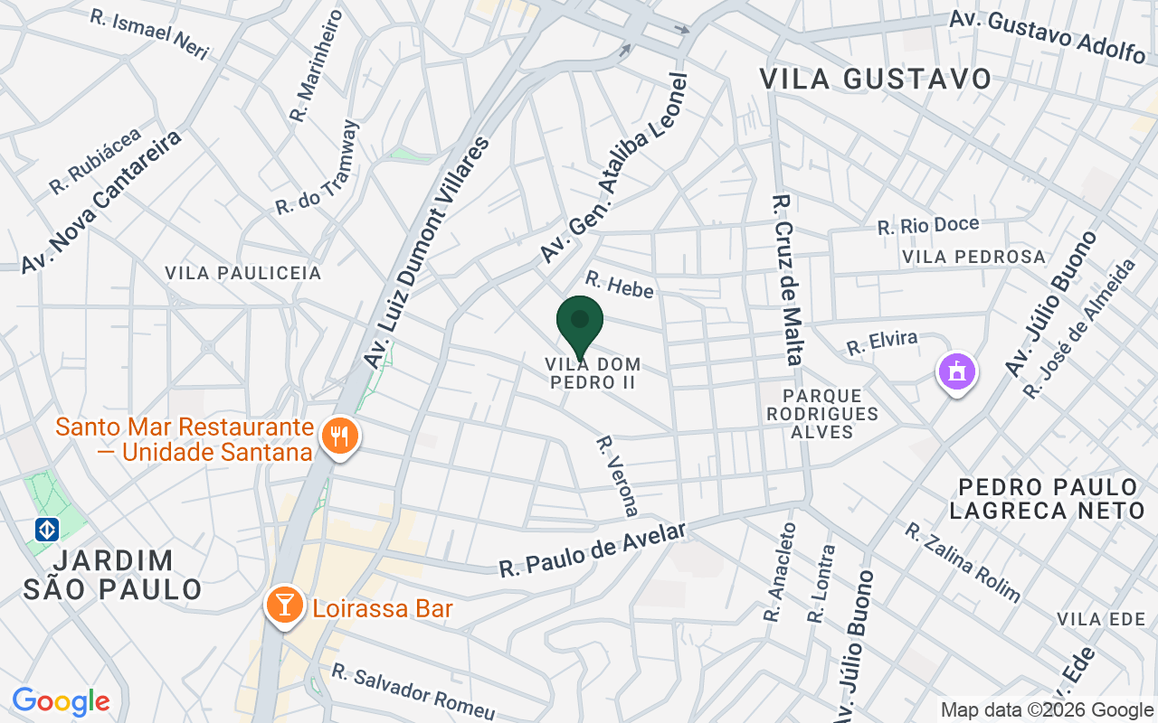 Mapa de Parada Inglesa · São Paulo · SP
