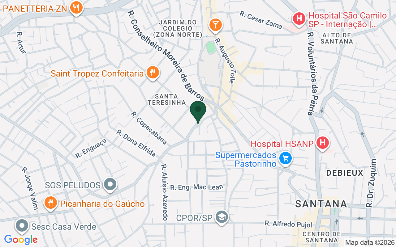 Mapa de Santa Teresinha · São Paulo · SP