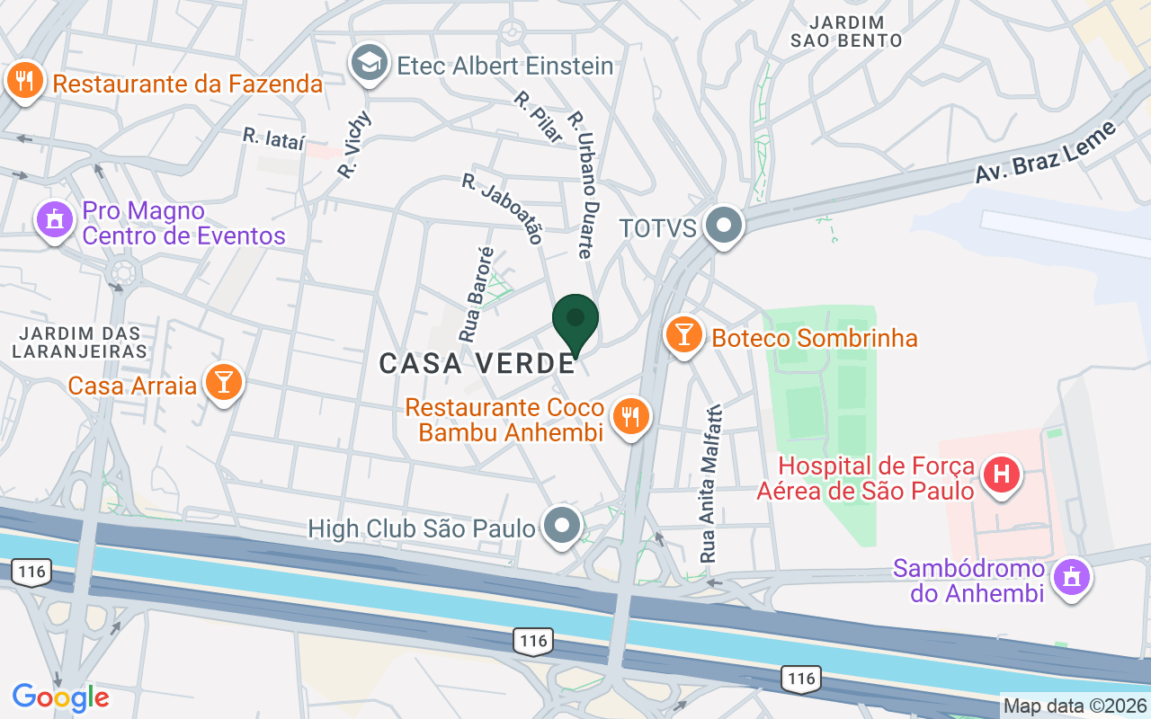 Mapa de Casa Verde · São Paulo · SP