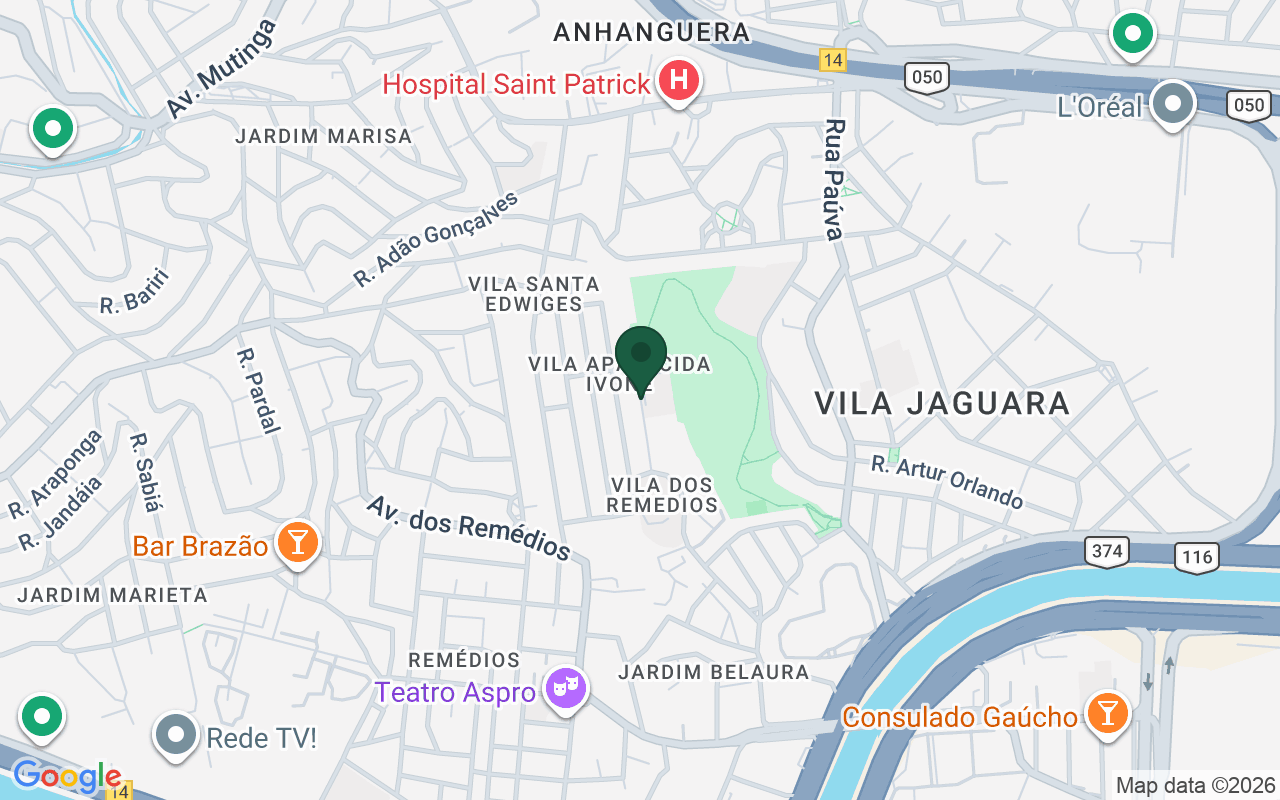 Mapa de Vila dos Remédios · São Paulo · SP