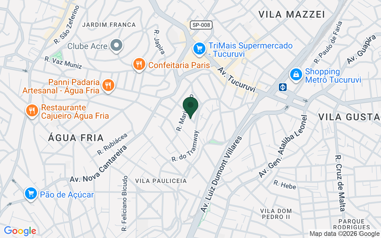 Mapa de Tucuruvi · São Paulo · SP