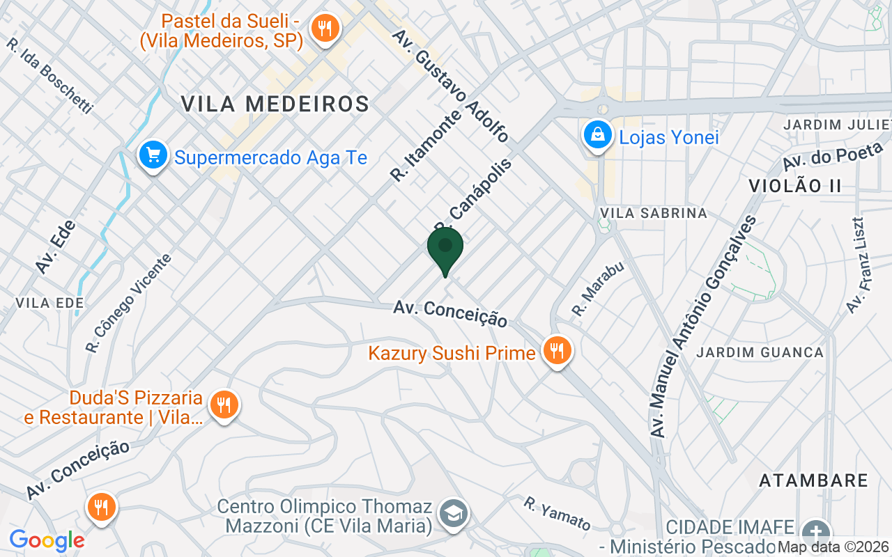Mapa de Vila Medeiros · São Paulo · SP