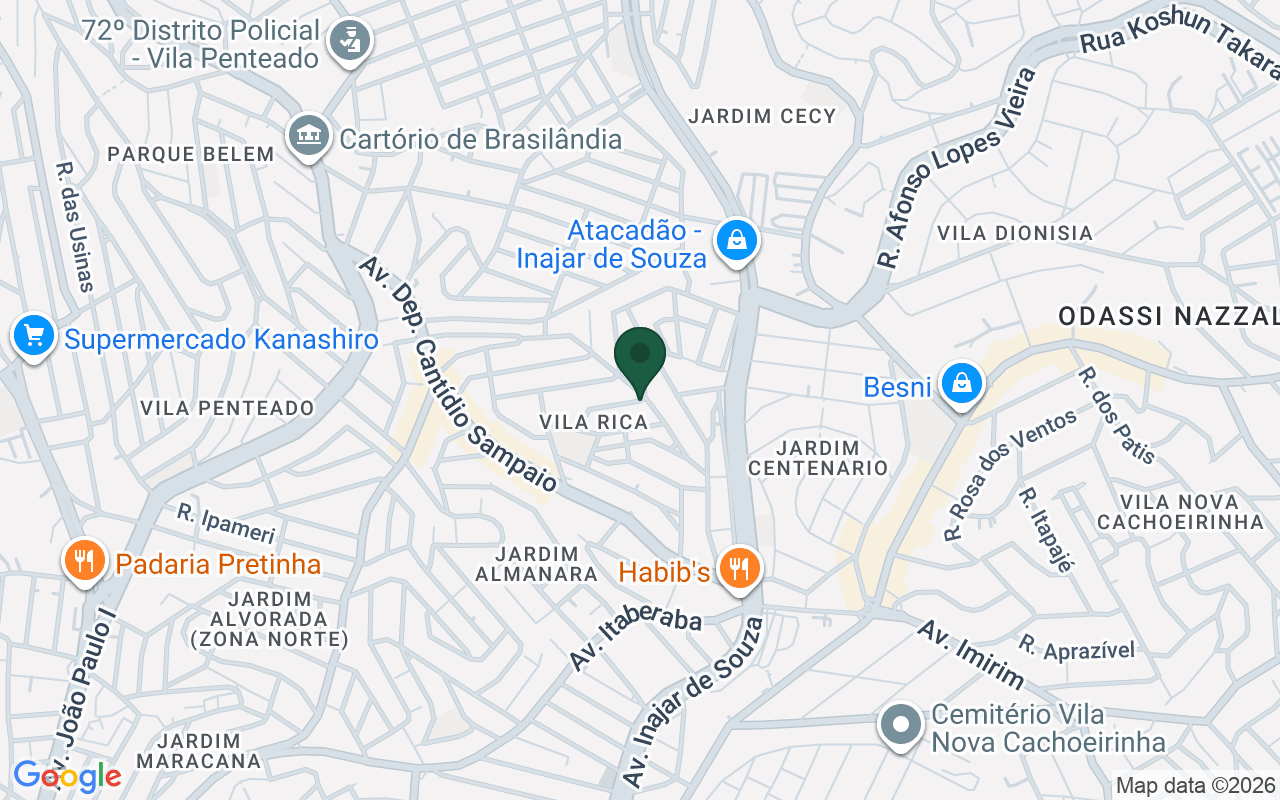 Mapa de Vila Rica · São Paulo · SP