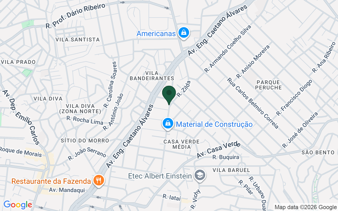 Mapa de Casa Verde · São Paulo · SP
