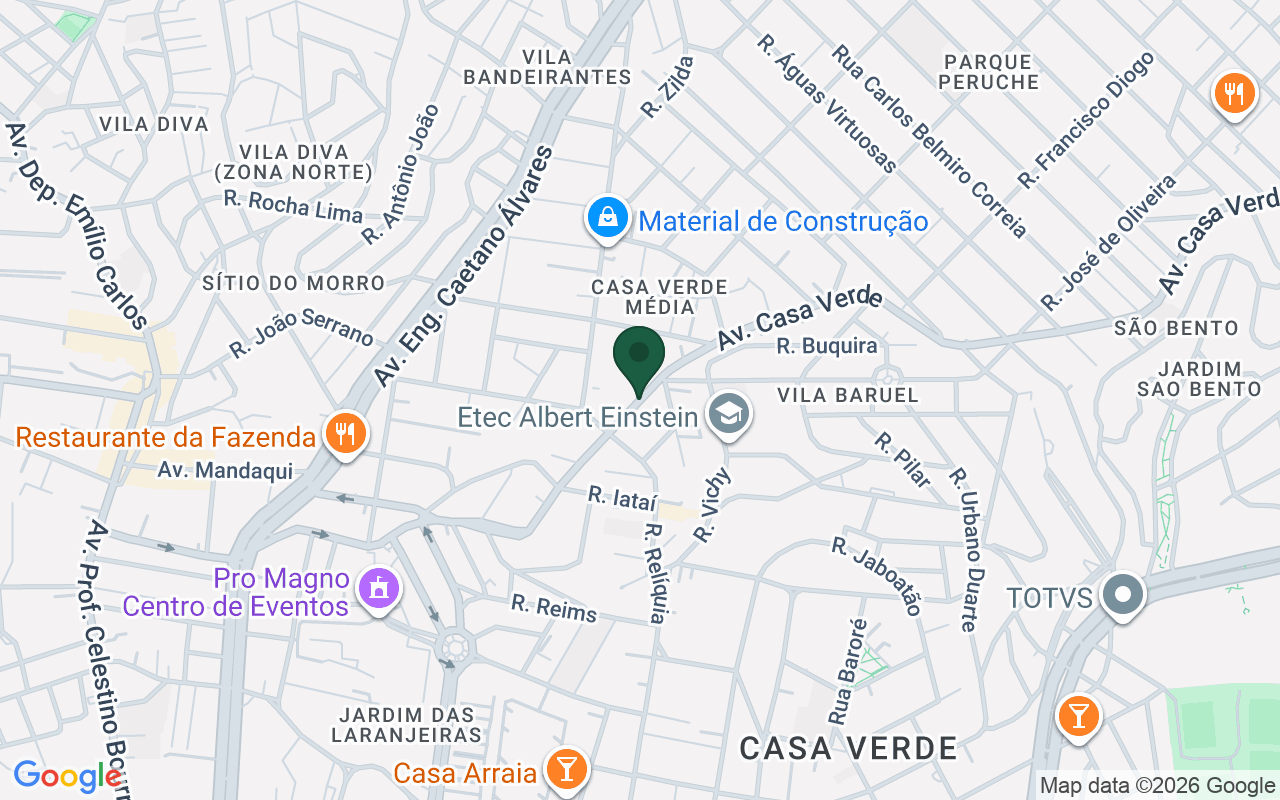 Mapa de Casa Verde · São Paulo · SP