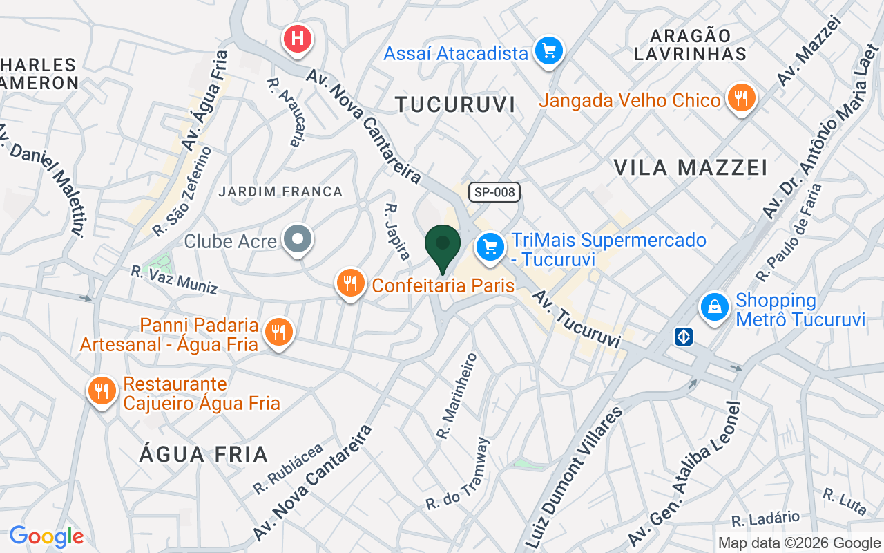 Mapa de Tucuruvi · São Paulo · SP