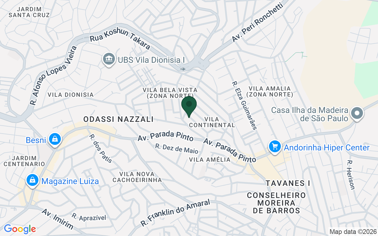 Mapa de Horto Florestal · São Paulo · SP
