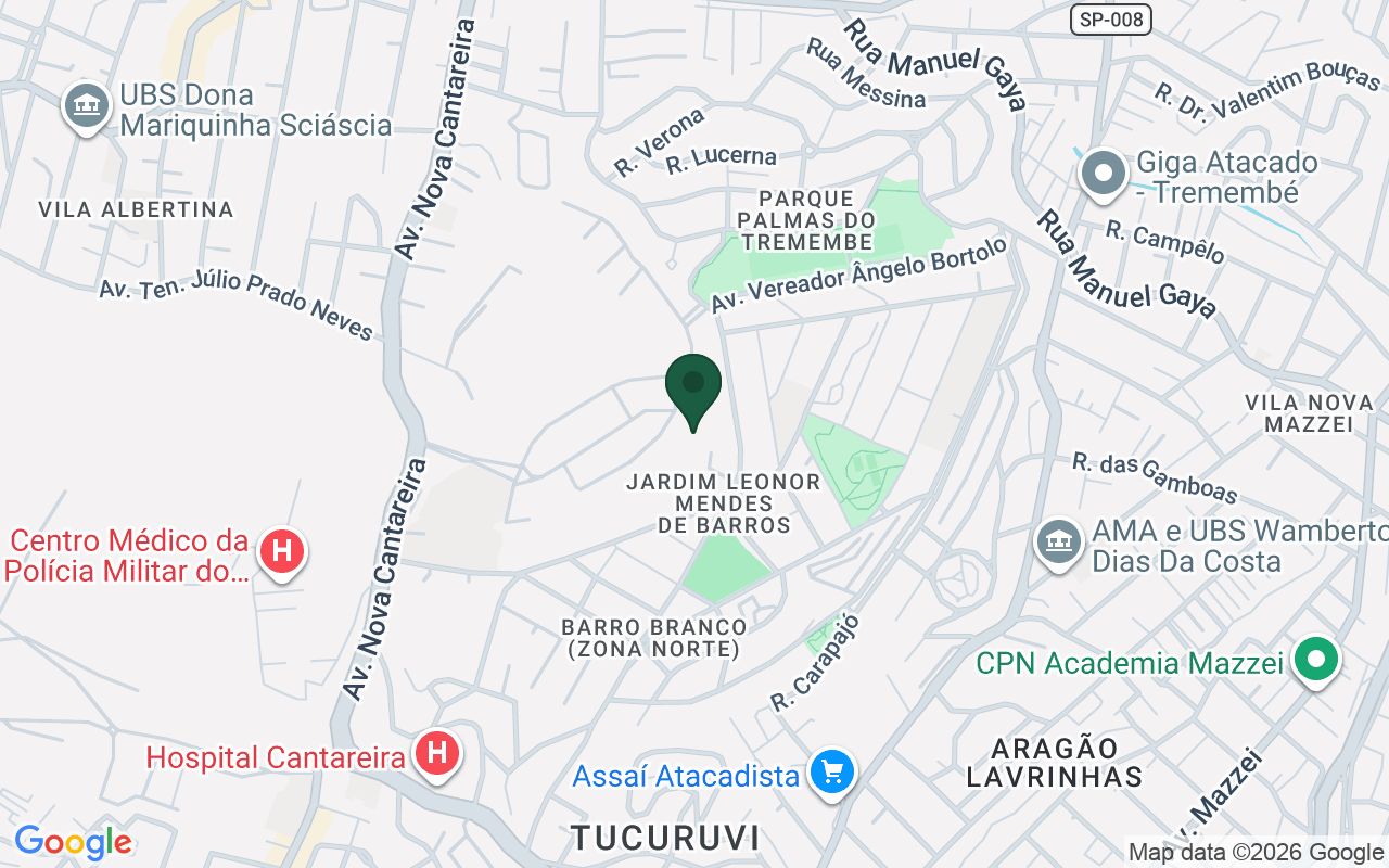 Mapa de Jardim Leonor Mendes de Barros · São Paulo · SP