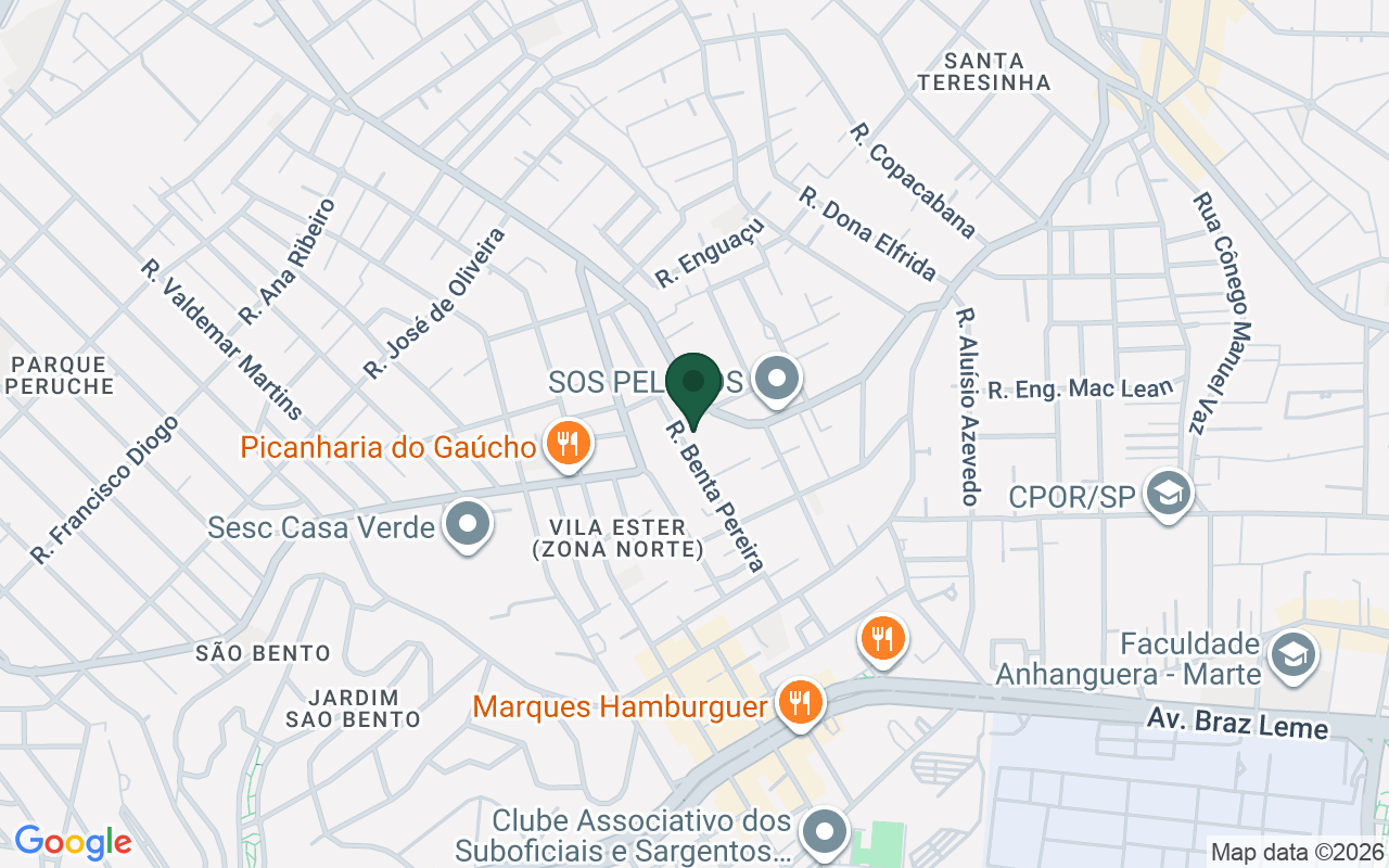 Mapa de Santa Teresinha · São Paulo · SP