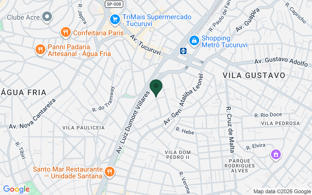 Mapa de Parada Inglesa · São Paulo · SP