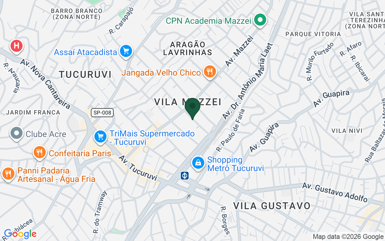 Mapa de Tucuruvi · São Paulo · SP