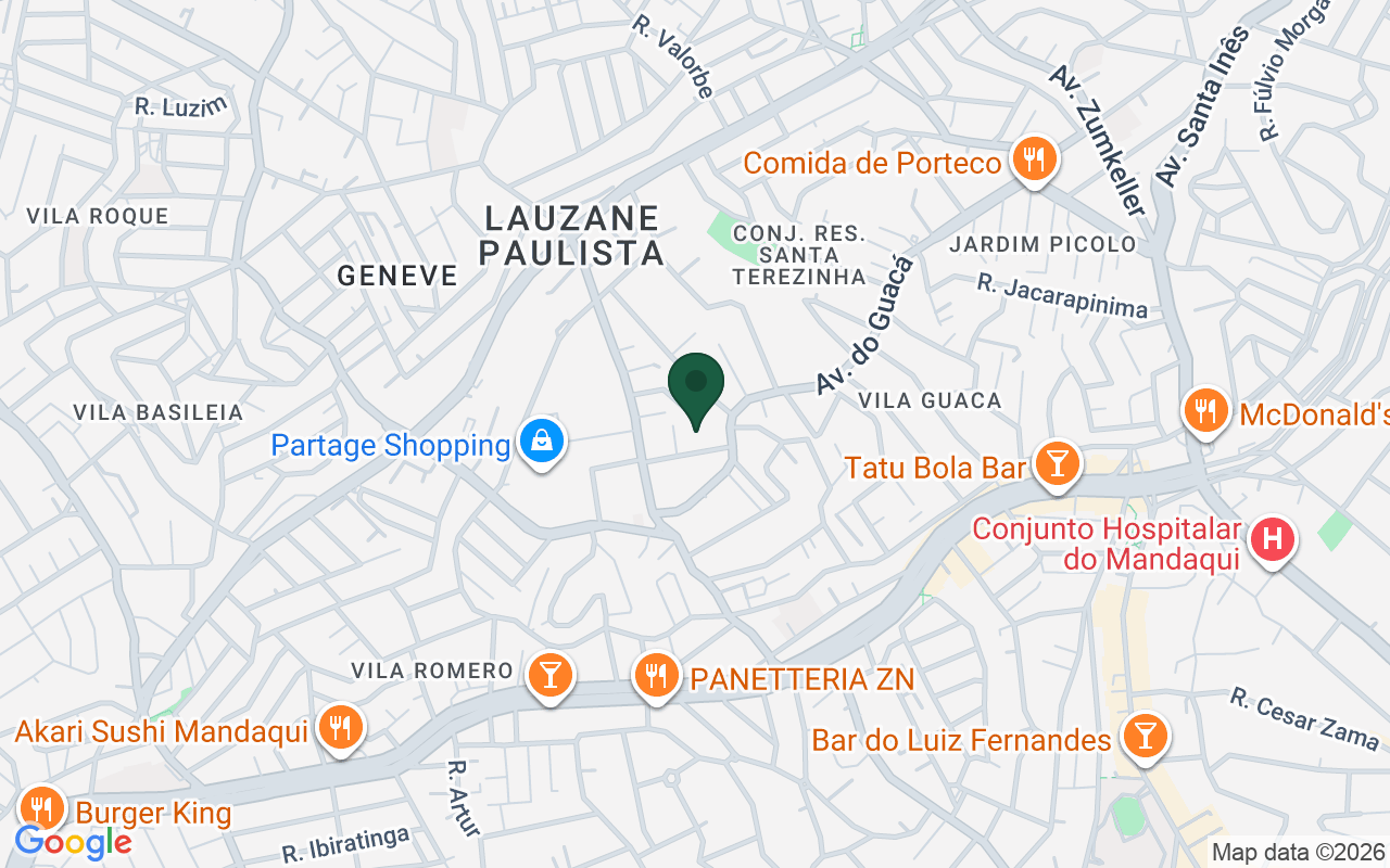 Mapa de Lauzane Paulista · São Paulo · SP