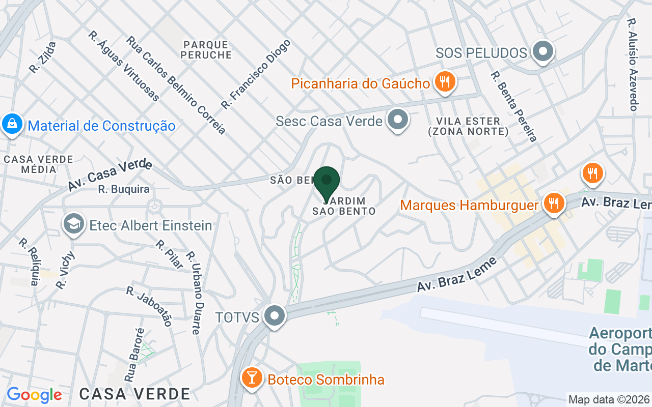 Mapa de Jardim São Bento · São Paulo · SP