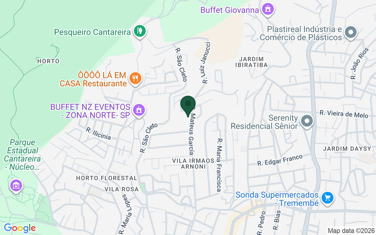 Mapa de Vila Irmãos Arnoni · São Paulo · SP