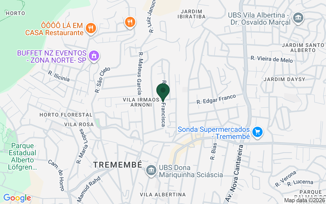 Mapa de Vila Irmãos Arnoni · São Paulo · SP