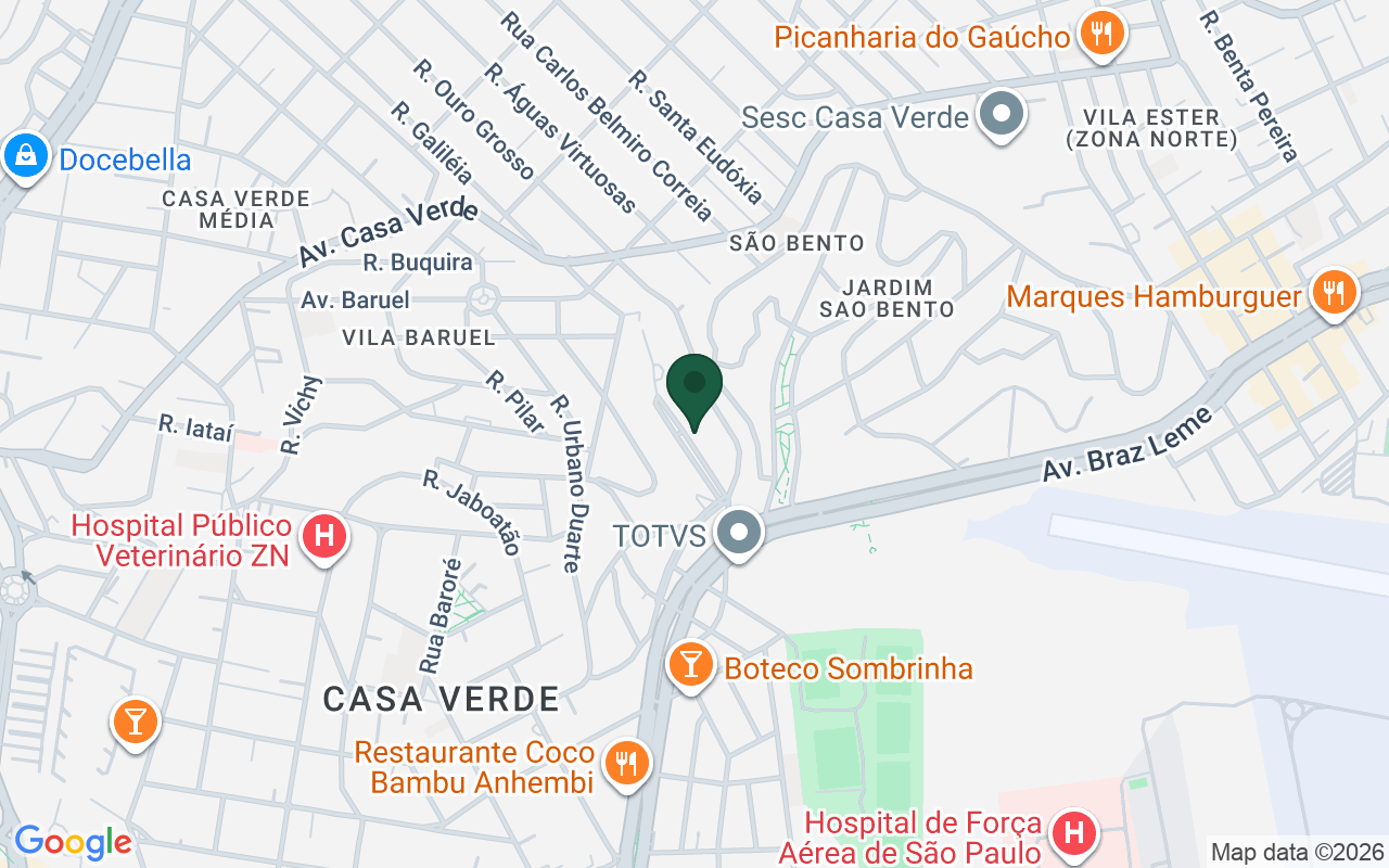 Mapa de Casa Verde · São Paulo · SP