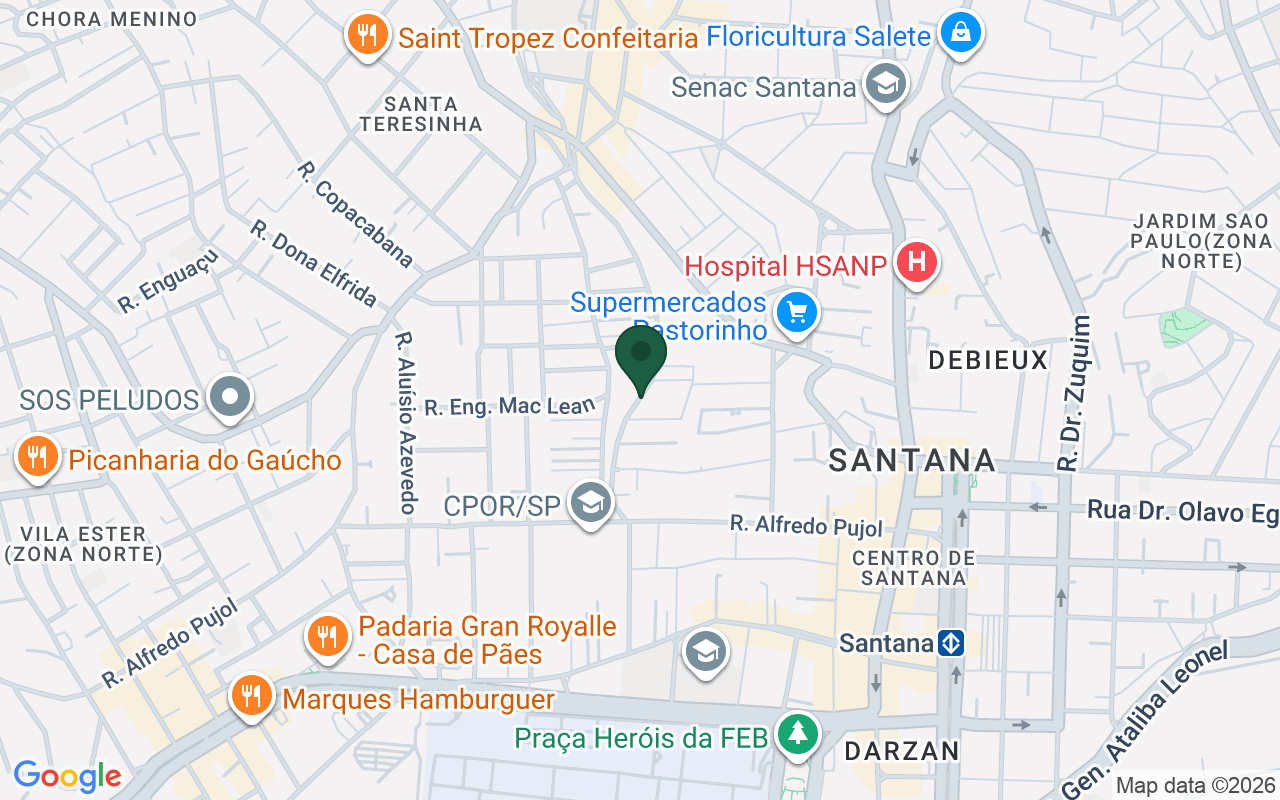 Mapa de Santana · São Paulo · SP